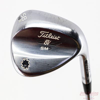 Titleist Vokey SM7 Tour Chrome Wedge Lob LW 58° 10 Deg Bounce S Grind SM7 BV Steel Wedge Flex Right Handed 35.0in