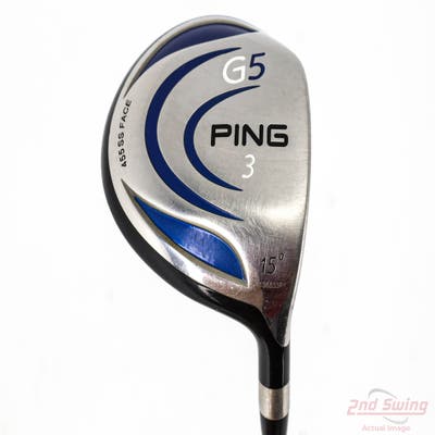 Ping G5 Fairway Wood 3 Wood 3W 15° Grafalloy ProLaunch Blue 75 Graphite Stiff Right Handed 43.0in