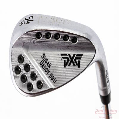 PXG 0311 Sugar Daddy Milled Chrome Wedge Sand SW 54° 10 Deg Bounce True Temper Elevate 95 VSS Steel Regular Right Handed 35.0in
