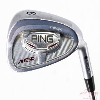 Ping Anser Forged 2010 Single Iron 8 Iron Project X Rifle 6.0 Steel Stiff Right Handed Black Dot 36.0in