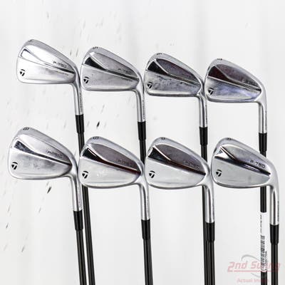 TaylorMade 2021 P790 Iron Set 4-PW AW UST Recoil 780 ES SMACWRAP BLK Graphite Stiff Right Handed +1 1/2"