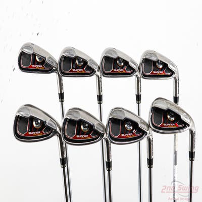 TaylorMade Burner Plus Iron Set 4-PW AW TM Burner Superfast 85 Steel Regular Right Handed +1/2"