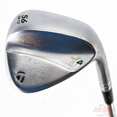 TaylorMade Milled Grind 4 Chrome Wedge Sand SW 56° 10 Deg Bounce True Temper Dynamic Gold Tour Issue 115 Steel Wedge Flex Right Handed 35.0in
