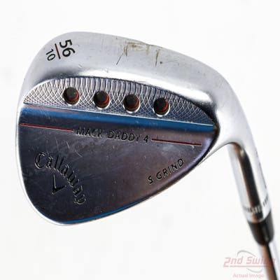 Callaway Mack Daddy 4 Chrome Wedge Sand SW 56° 10 Deg Bounce S Grind True Temper Dynamic Gold Tour Issue S200 Steel Stiff Right Handed 35.75in