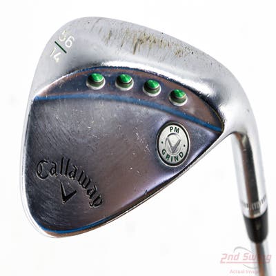 Callaway PM Grind 19 Chrome Wedge Sand SW 56° 14 Deg Bounce PM Grind FST KBS Hi-Rev 2.0 115 Steel Stiff Right Handed 35.5in