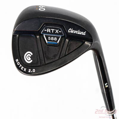 Cleveland 588 RTX 2.0 CB Black Satin Wedge Lob LW 60° 12 Deg Bounce True Temper Dynamic Gold Steel Wedge Flex Right Handed 35.5in