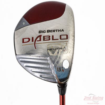 Callaway Big Bertha Diablo Fairway Wood 3 Wood 3W 15° Stock Graphite Shaft Graphite Regular Right Handed 43.25in