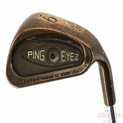 Ping Eye 2 Beryllium Copper Single Iron 9 Iron True Temper Dynamic Gold S300 Steel Stiff Right Handed Black Dot 36.5in
