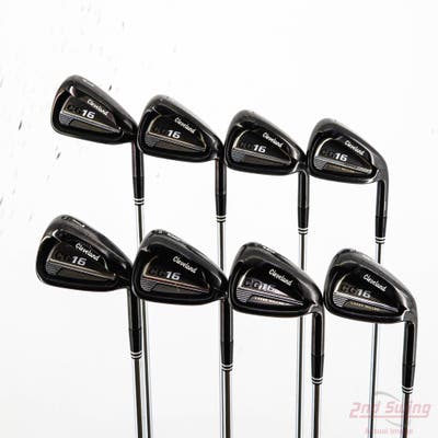 Cleveland CG16 Black Pearl Iron Set 3-PW Cleveland Traction 85 Steel Steel Regular Right Handed +1/2"