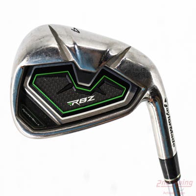 TaylorMade RocketBallz Single Iron 4 Iron TM RBZ Steel Steel Stiff Right Handed 40.5in