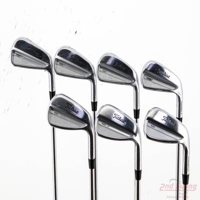 Titleist 2023 T100 Iron Set 4-PW True Temper AMT White S300 Steel Stiff Right Handed +1/4"