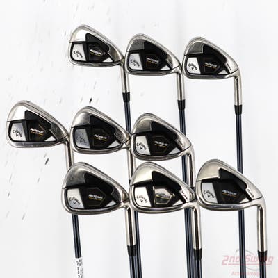 Callaway Rogue ST Max Iron Set 4-PW AW GW UST Mamiya Recoil 75 Dart Graphite Regular Right Handed +1/4"