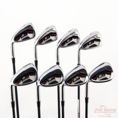 Ping G410 Iron Set 4-PW GW ALTA CB Red Graphite Senior Left Handed Green Dot +3/4"