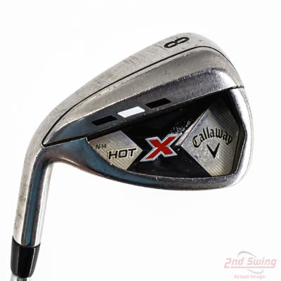 Callaway X Hot N14 Single Iron 8 Iron Callaway Stock Graphite Steel Uniflex Left Handed 36.75in
