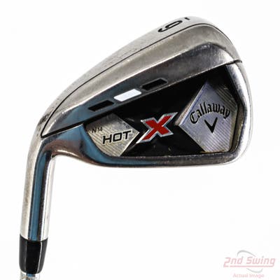Callaway X Hot N14 Single Iron 6 Iron Stock Steel Shaft Steel Uniflex Left Handed 38.0in
