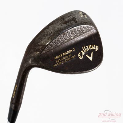 Callaway Mack Daddy 2 Slate Wedge Lob LW 60° 10 Deg Bounce S Grind True Temper Dynamic Gold Steel Wedge Flex Left Handed 35.25in