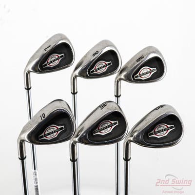 Callaway 2002 Big Bertha Iron Set 7-PW GW SW Stock Steel Shaft Steel Uniflex Left Handed +1/4"