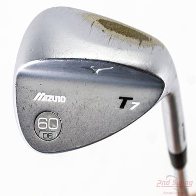 Mizuno T7 White Satin Wedge Lob LW 60° 8 Deg Bounce True Temper Dynamic Gold Steel Wedge Flex Right Handed 35.5in
