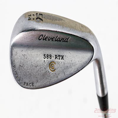 Cleveland 588 RTX Satin Chrome Wedge Sand SW 56° 14 Deg Bounce True Temper Dynamic Gold Steel Wedge Flex Right Handed 35.5in