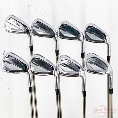 Titleist 2023 T350 Iron Set 5-SW UST Mamiya Recoil 65 F4 Graphite Stiff Right Handed +1/4"