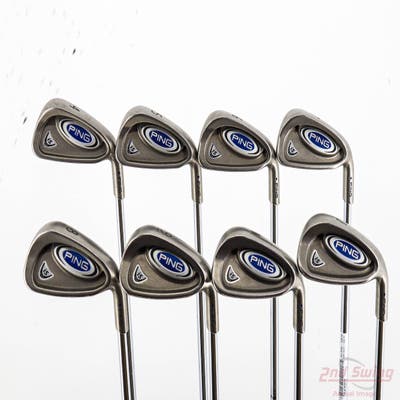 Ping i5 Iron Set 4-PW AW Ping AWT with Cushin Insert Steel Regular Right Handed Blue Dot +1/4"