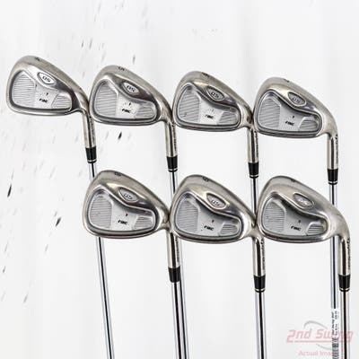 TaylorMade Rac OS Iron Set 4-PW Stock Steel Shaft Steel Regular Right Handed +1/4"