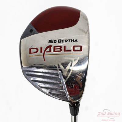 Callaway Big Bertha Diablo Fairway Wood 3 Wood 3W 15° Mitsubishi Diamana Blue S73 Graphite Stiff Right Handed 43.25in