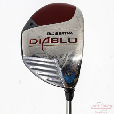 Callaway Big Bertha Diablo Fairway Wood 3 Wood 3W 15° Mitsubishi Diamana Blue S73 Graphite Stiff Right Handed 43.25in