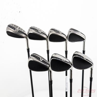 Cleveland HALO XL Full-Face Iron Set 5-PW GW UST Mamiya Helium Nanocore 60i IP Finish Graphite Regular Right Handed +1/4"
