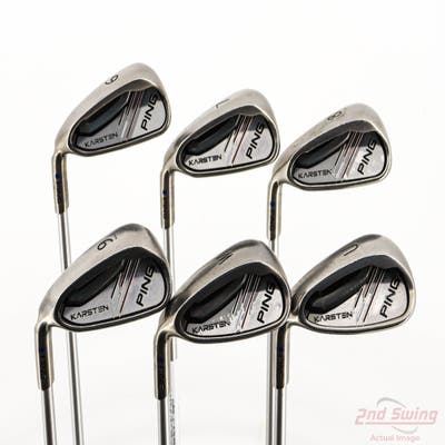 Ping 2014 Karsten Iron Set 6-PW GW Ping KS 401 Graphite Senior Left Handed Blue Dot +1/2"