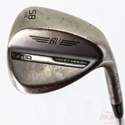 Titleist Vokey SM10 Nickel Wedge Lob LW 58° 14 Deg Bounce K Grind Titleist Vokey BV Steel Wedge Flex Right Handed 35.75in