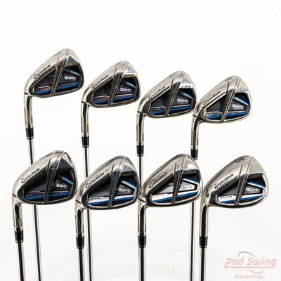 TaylorMade SIM MAX OS Iron Set 5-PW AW SW FST KBS MAX 85 Steel Regular Left Handed STD