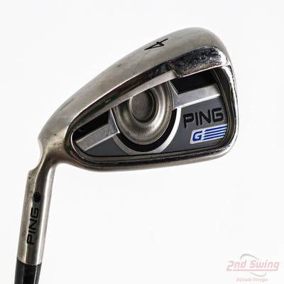 Ping 2016 G Single Iron 4 Iron Stock Steel Shaft Steel Stiff Left Handed Black Dot 38.5in