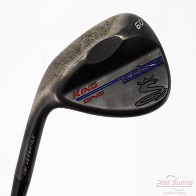 Cobra KING Black One Length Wedge Lob LW 60° 8 Deg Bounce Versatile True Temper Dynamic Gold S400 Steel X-Stiff Left Handed 38.0in