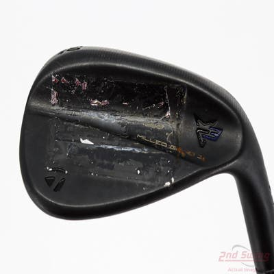 TaylorMade Milled Grind 4 Black Wedge Gap GW 50° 9 Deg Bounce SB Stock Steel Shaft Steel X-Stiff Right Handed 35.5in