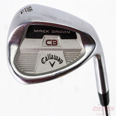 Callaway Mack Daddy CB Wedge Sand SW 56° 14 Deg Bounce FST KBS Hi-Rev 2.0 105 Steel Wedge Flex Right Handed 35.25in
