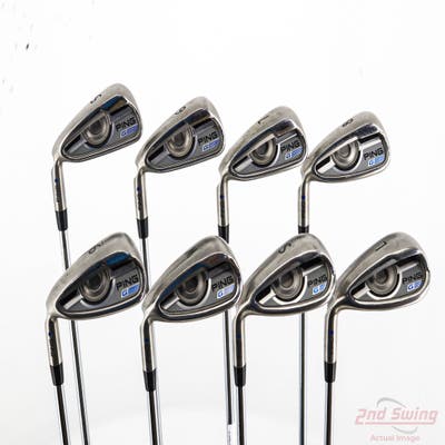 Ping 2016 G Iron Set 5-PW SW LW AWT 2.0 Steel Regular Left Handed Blue Dot STD