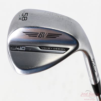 Titleist Vokey SM10 Tour Chrome Wedge Lob LW 58° 6 Deg Bounce K Grind Titleist Vokey BV Steel Wedge Flex Right Handed 35.25in