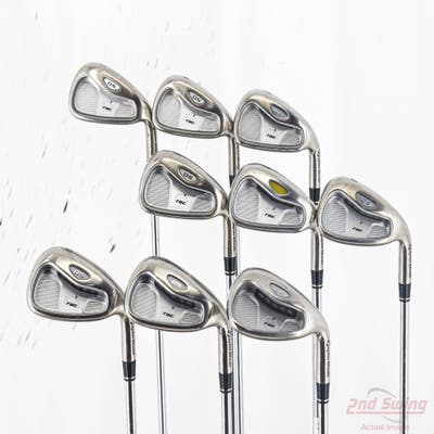 TaylorMade Rac OS 2005 Iron Set 3-PW TM T-Step 90 Steel Regular Right Handed +1/4"
