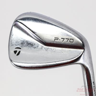 TaylorMade 2020 P770 Single Iron Pitching Wedge PW Stock Steel Shaft Steel Stiff Right Handed 36.5in