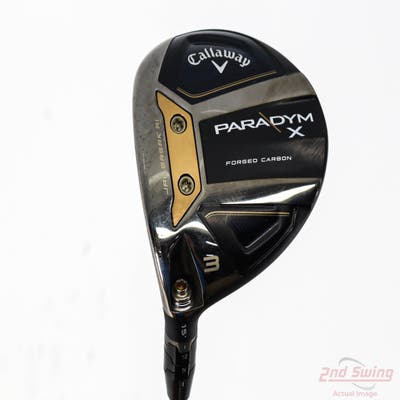 Callaway Paradym X Fairway Wood 3 Wood 3W 15° Project X HZRDUS Silver Gen4 60 Graphite Regular Left Handed 43.5in