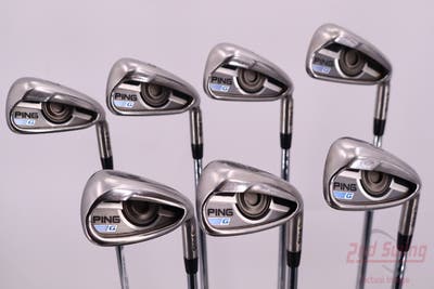 Ping 2016 G Iron Set 4-PW AWT 2.0 Steel Stiff Right Handed Yellow Dot 38.75in