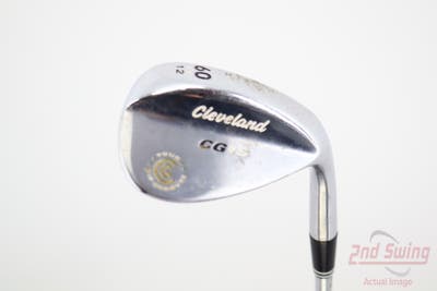 Cleveland CG15 Satin Chrome Wedge Lob LW 60° 12 Deg Bounce Cleveland Traction Wedge Steel Wedge Flex Right Handed 35.0in
