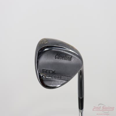 Cleveland RTX ZipCore Black Satin Wedge Lob LW 58° 10 Deg Bounce Mid Dynamic Gold Spinner TI Steel Wedge Flex Right Handed 35.5in