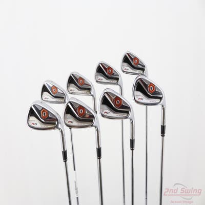 TaylorMade R11 Iron Set 4-PW AW Stock Steel Shaft Steel Regular Right Handed +1/4"