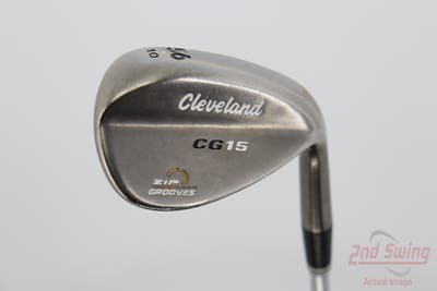 Cleveland CG15 Satin Chrome Wedge Sand SW 56° 10 Deg Bounce Cleveland Traction Wedge Steel Wedge Flex Right Handed 35.75in