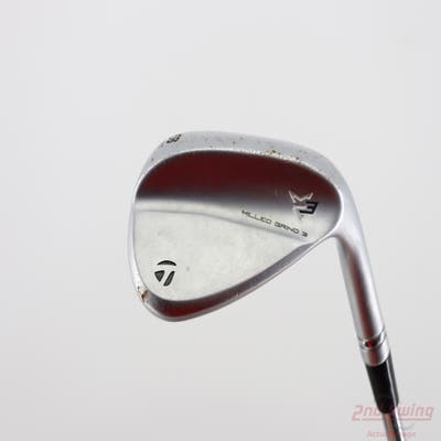 TaylorMade Milled Grind 3 Raw Chrome Wedge Lob LW 58° 11 Deg Bounce SB Dynamic Gold Tour Issue S200 Steel Stiff Right Handed 35.0in