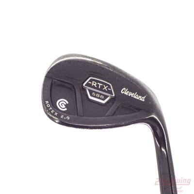 Cleveland 588 RTX 2.0 CB Black Satin Wedge Lob LW 60° 8 Deg Bounce True Temper Dynamic Gold S200 Steel Stiff Right Handed 35.25in