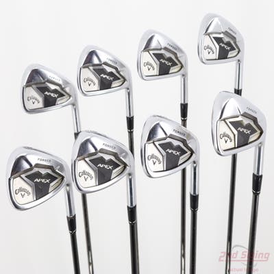 Callaway Apex 19 Iron Set 3-PW FST KBS $-Taper Black PVD Steel Regular Right Handed +1/2"