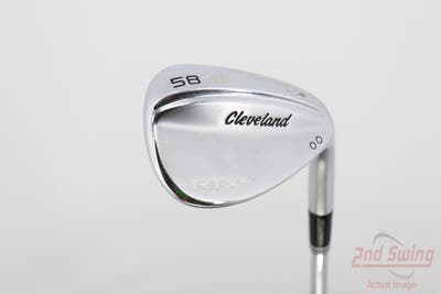 Cleveland RTX 4 Tour Satin Wedge Lob LW 58° 9 Deg Bounce Dynamic Gold Tour Issue S400 Steel Wedge Flex Right Handed 34.75in